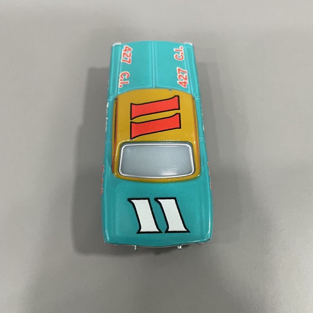 Disney Cars Mario Andretti #11 Blue Ford Fairlane Mattel Diecast Loose 1:55 - Picture 5 of 7